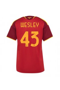 AS Roma Wesley Franca #43 Jalkapallovaatteet Naisten Kotipaita 2026-27 Lyhythihainen